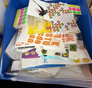 tote is misc stickers