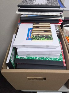 lot of notebooks
