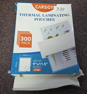 thermal laminating pouches 200 plus count