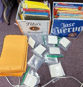 file folders and Manila envelopes