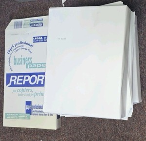 copy paper three unopened