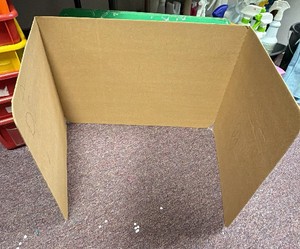 trifold cardboard, no cheating exam test desk blocks five in lot