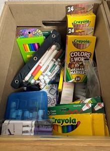 lot of assorted markers