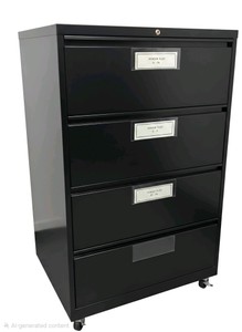 filing cabinet on wheels