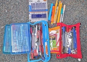 pens pencils and cases