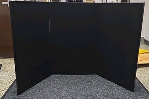 dual-sided Velcro folding display unit