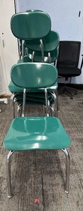green chairs by academia furniture industries model 518 14 lot
