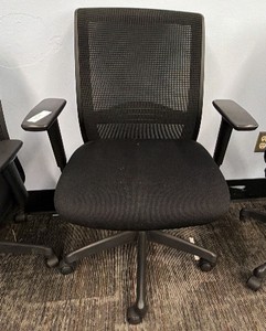 Adjustable height, office chair, black