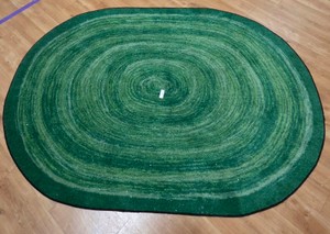 Green area rug