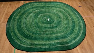 green area rug