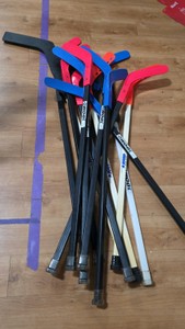 street hockey sticks various sizes