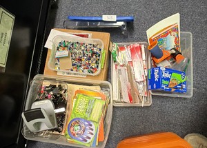lot of office supplies