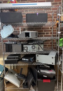 Broken electronics assorted Rack not included