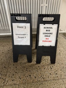 2 signs 25 tall