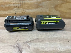 RYOBI Lot of 2- 40V 4Ah Batteries