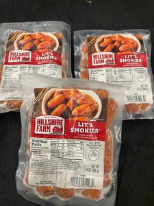J - Hillshire Farm Litl Smokies 14 Oz Smoked Sausage (Lot of 3)