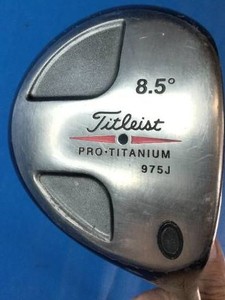 Titleist 975J Pro Titanium golf driver with a loft of 8.5 degrees.