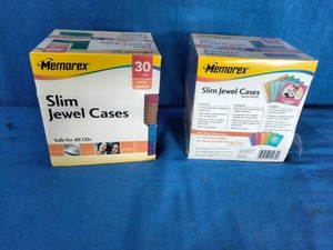 Memorex 30-Pack Slim CD Jewel Cases