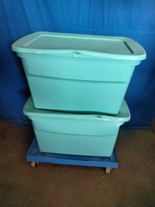 2 Large Container Full of Crafting Items