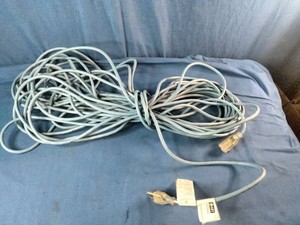 Smart Electrician brand 100-foot blue, all-weather extension cord.