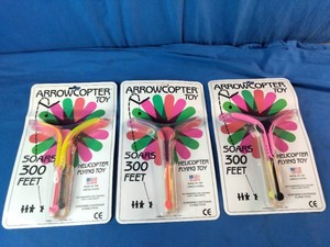 Arrowcopter flying helicopter toy,