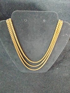New (3) 26 Yellow gold tone Bismark chain