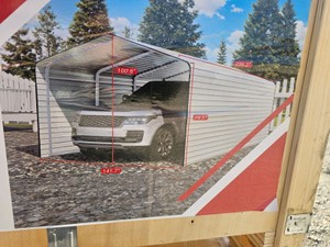 2026 - Unused - 12 X 20 Carport - SDLC1220