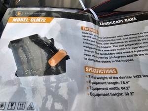 2026 - Unused - WOLVERINE - Landscape Rake - CLM72
