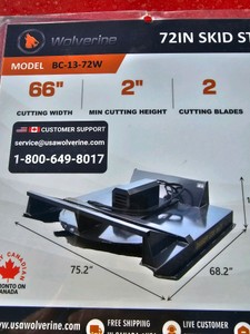 2026 - Unused - WOLVERINE - Brush Cutter - BC-13-72W