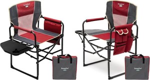 SUNNYFEEL Oversized Camping Directors Chair 2 Pack, Portable Folding Lawn Chairs for Adults Heavy Duty with Side Table,Pocket for Beach, Fishing,Picnic,Concert Outdoor, Foldable Camp Chairs