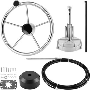 $190 Marine Steering Control Cable, Cable Outboard Steering Kit 34 Standard Tapered Shaft