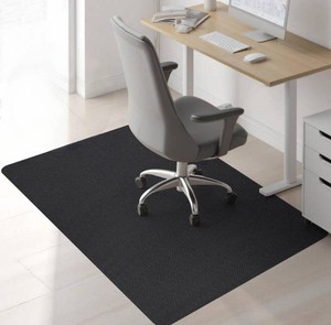 Sycoodeal Chair Mat,Office Chair Mat for Hardwood and Tile Floor, Heavy Duty Floor Protector for Rolling Chairs,Non-Slip,Computer Mat for Home Office 36 x 48(Black)