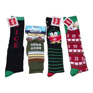 Holiday Knee-High Sock 2-Packs & Pawsitively Fun Pet and Owner Matching Sock Set