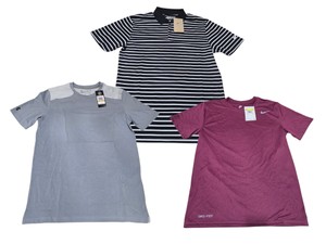 Nike & Under Armour Mens Small Shirt Lot  Dri-FIT Tee, Golf Polo & HeatGear Top, NWT
