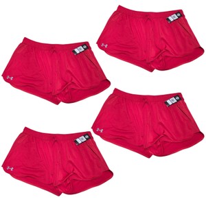Lot of 4 Under Armour Womens XXL Athletic Running Shorts  Red, New with Tags
