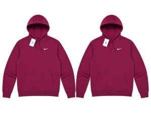 Lot of 2 Nike Mens XXL Burgundy Pullover Training Hoodies  New with Tags