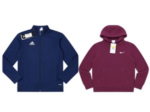 Nike & Adidas Boys Size XSS Hoodie & Full-Zip Jacket  2-Piece NWT Lot