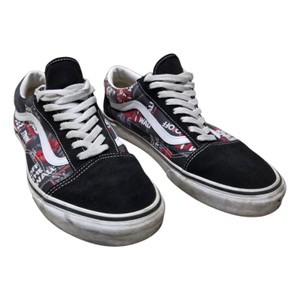 Vans UA Old Skool Packing Tape Mens Shoes Size 11 Black Red White  Used