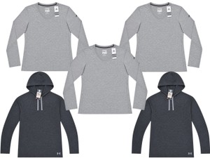 Over $150 MSRP Lot of 5 Womens Adidas & Under Armour Long-Sleeve Tops Sizes S & M New With Tags