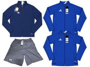 Over $140 MSRP Lot of 4 Boys Adidas Climalite Track Jackets & Under Armour Shorts New With Tags