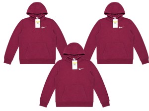 Over $115 MSRP Lot of 3 Boys Nike Pullover Training Hoodies Size Small Maroon New With Tags