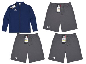 Lot of 4 Boys Adidas Climalite Jacket & Under Armour Shorts Youth XSM New With Tags