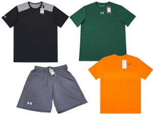 Over $110 MSRP 4-Piece Mens Size Medium Nike & Under Armour Athletic Apparel Lot  Shirts & Shorts  New With Tags