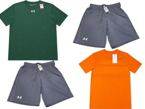 4-Piece Mens Size Medium Nike & Under Armour Athletic Lot  2 Shirts & 2 Shorts  New With Tags
