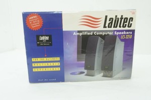 Labtec Amplified Computer Speakers LCS-3210 in original box