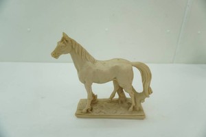 vintage heavy resin or resin stone horse figurine