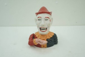 vintage Humpty Dumpty Cast Iron Mechanical Coin Bank