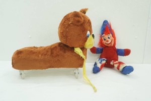 Vintage Toys, sit on toy & clown (1970s or earlier)