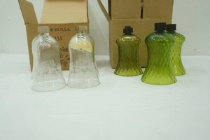 candle votives. etched and vintage