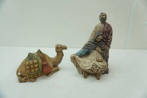 Vintage 1971 Pottery Molds. The Holy Family & Camel